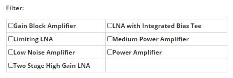 Advanced Filter is added for our Amplifier Product Page