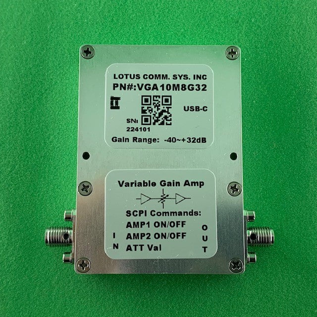 Broadband 10M~8GHz Variable Gain Amplifier