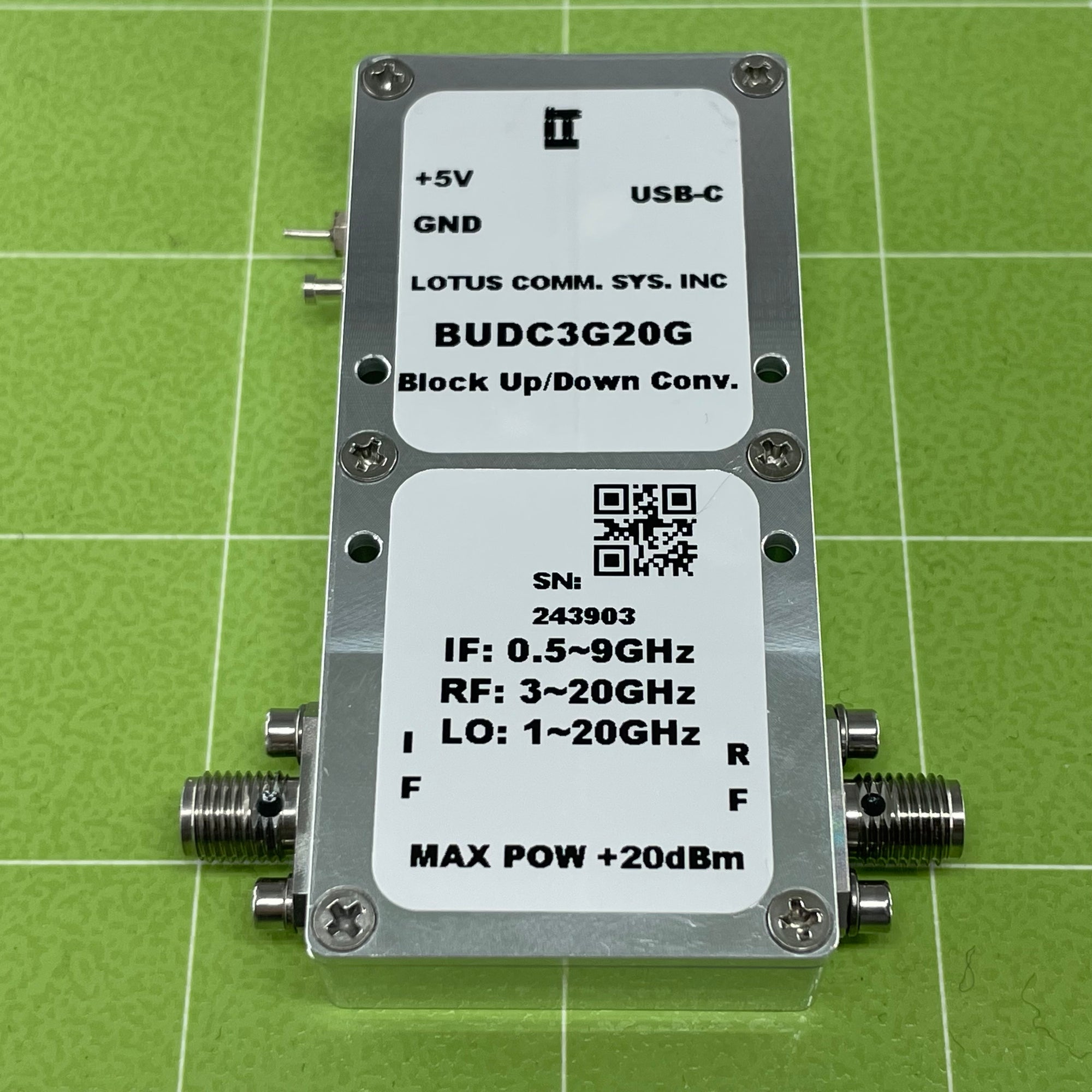 Software Defined Block Up/Down Converter 3G~20GHz