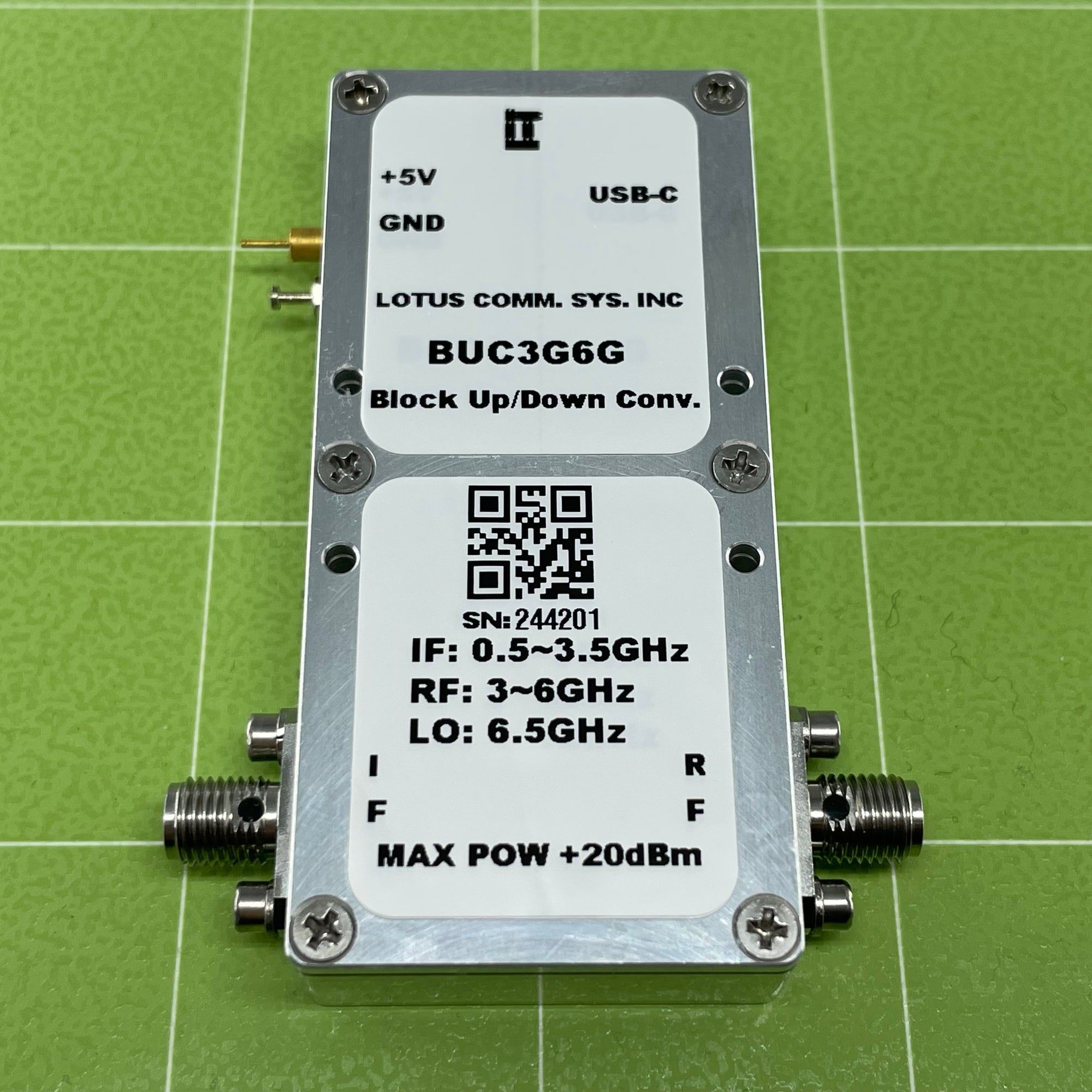 Block Up Converter 3G~6GHz RF 0.5G~3.5GHz IF