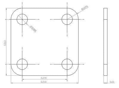 RF Enclosure Kit for 0.020"/0.5mm PCB (size 9/16"X9/16") Passive SMA Connector