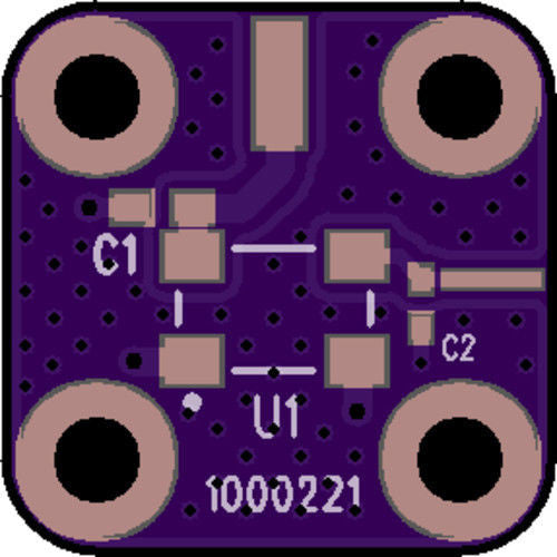 Develop PCB (0.5625&quot;x0.5625&quot;x0.062&quot;) for TCXO (5.0*3.2mm)