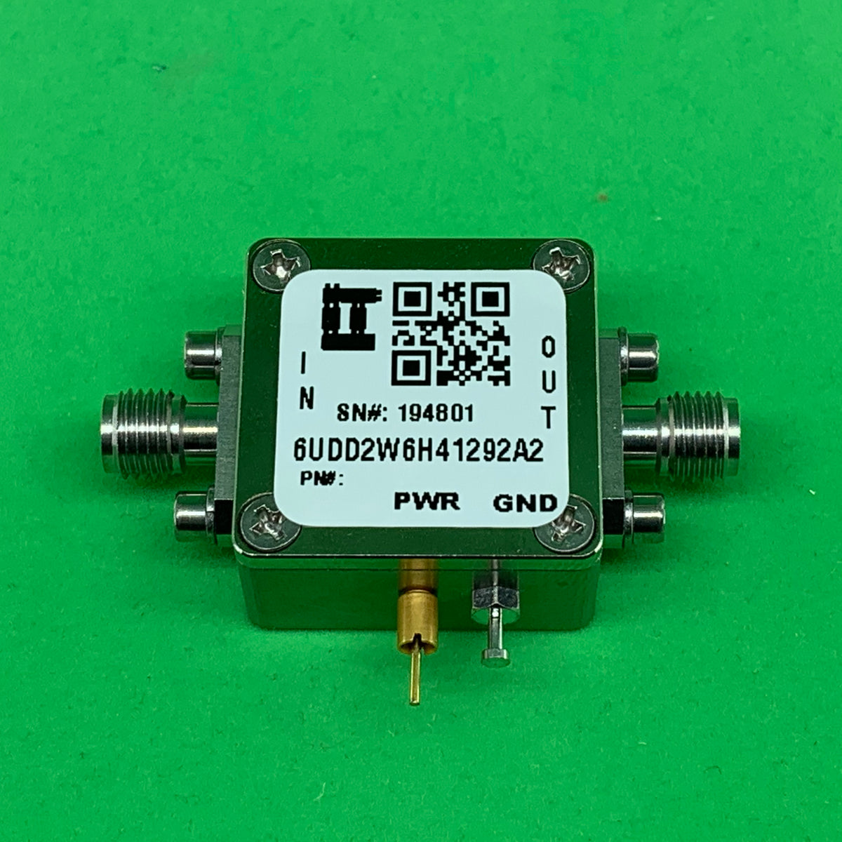 RF Enclosure Kit for 0.020&quot;/0.5mm PCB (size 9/16&quot;X9/16&quot;) Active 2.92mm Connector 0.41&quot; Height