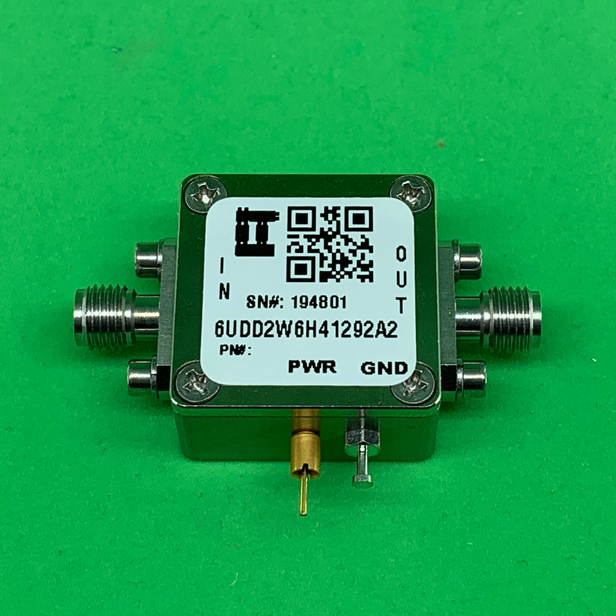 RF Enclosure Kit for 0.020"/0.5mm PCB (size 9/16"X9/16") Active 2.92mm Connector 0.41" Height