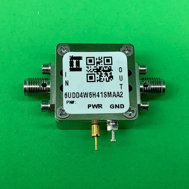 6UDD4W6H41SMAA2 Enclosure Kit for 0.042&quot;/1mm PCB (size 0.5625&quot;x0.5625&quot;) 2 SMA Active 0.48&quot; Height