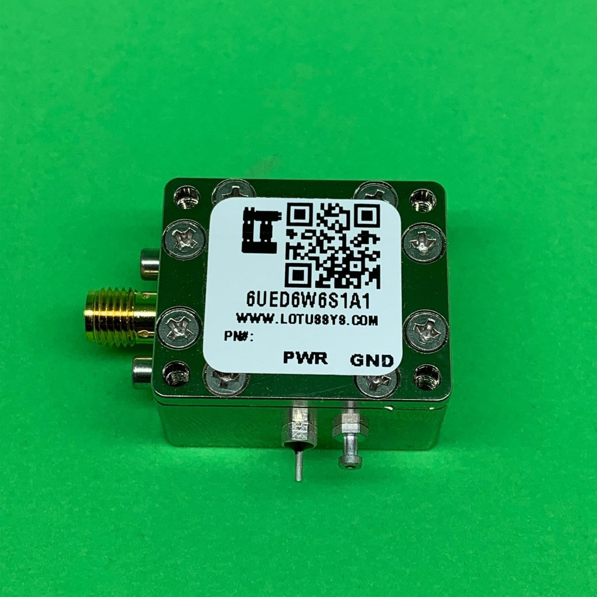 6UED6W6S1A1 Enclosure Kit for 0.062&quot;/1.6mm PCB (size 0.75&quot;x0.5625&quot;) 1 SMA Active 0.58&quot; Height