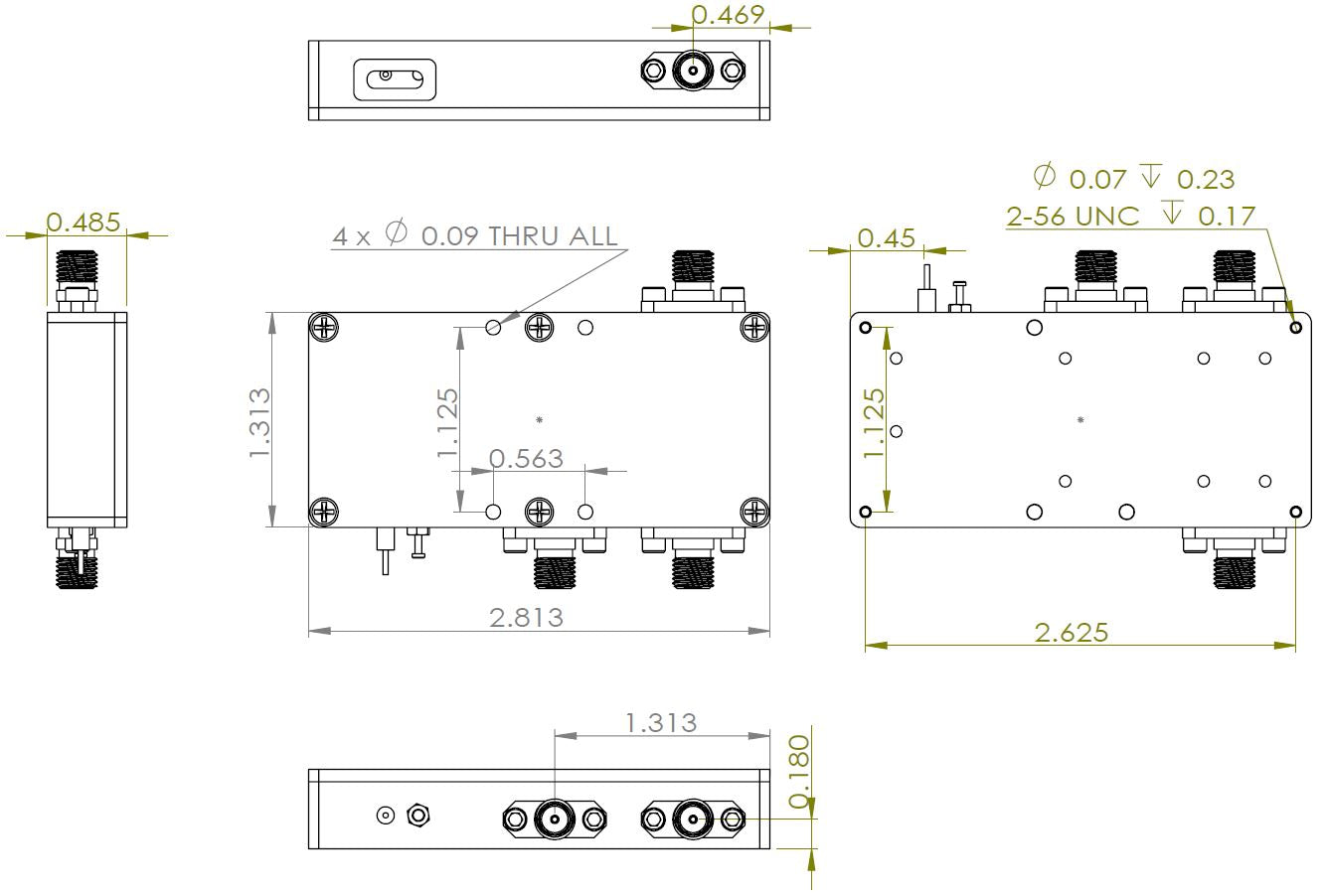 Software Defined Block Up/Down Converter 3G~20GHz External 10MHz Reference