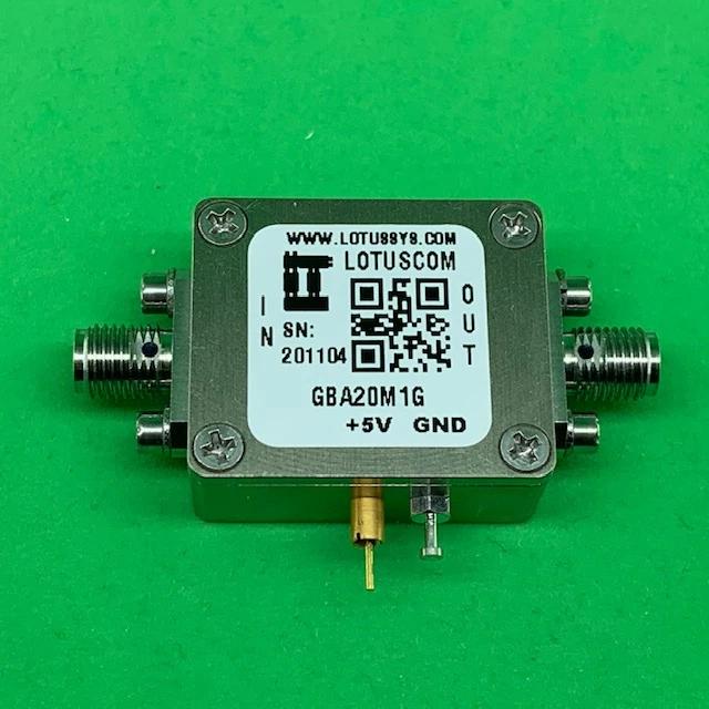 Gain Block Amplifier 3.3dB NF 20MHz to 1GHz 15dB Gain 19dBm P1dB SMA