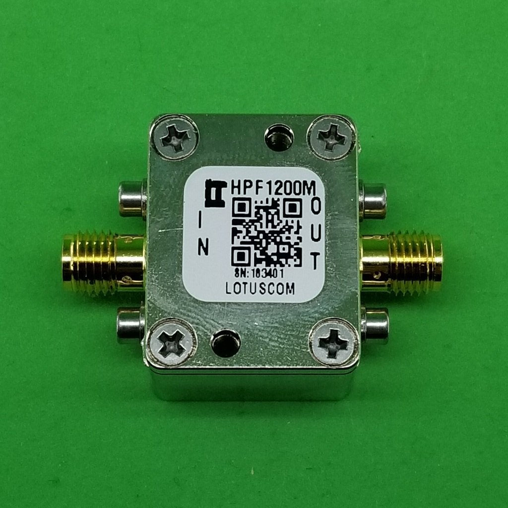 High Pass Filter (LTCC Construction) HPF1200M Pass Band 1220M - 4600MHz