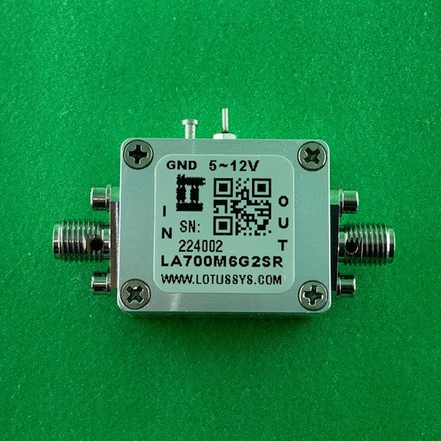 Low Noise Amplifier 0.4dB NF 0.7~6GHz 40dB Gain SMA High Gain Wide Voltage