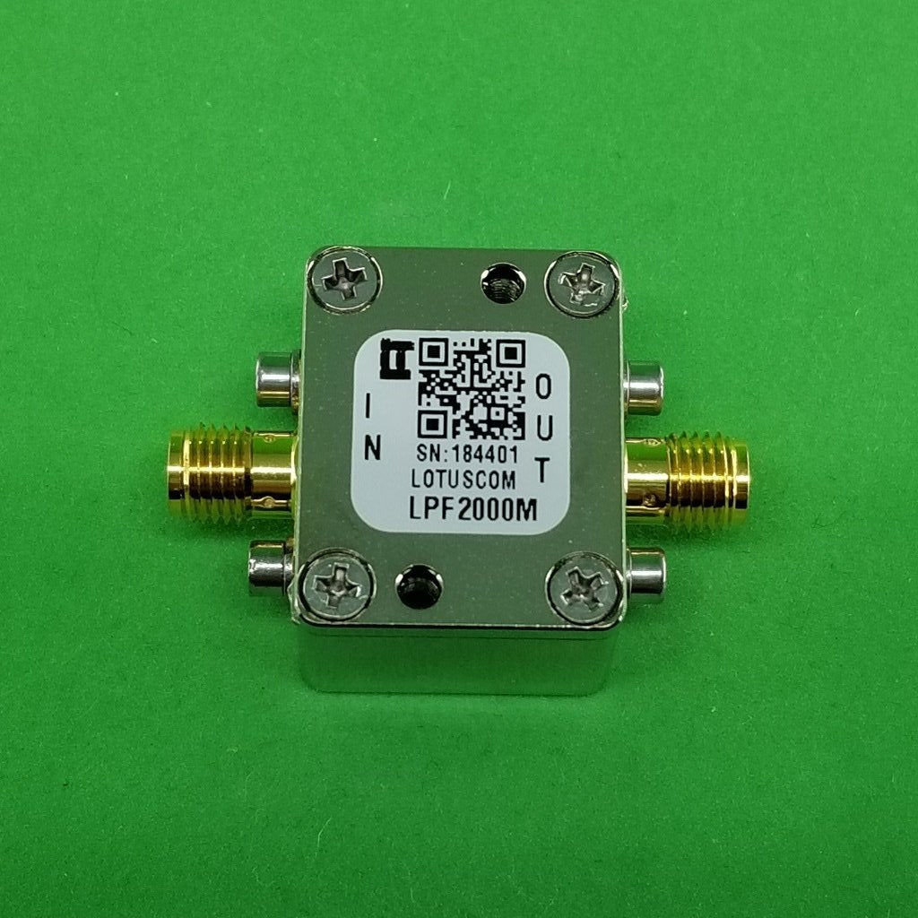 Low Pass Filter LPF2000M (LTCC Construction) Pass Band DC-2000 MHz