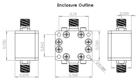 Low Pass Filter LPF320M (LTCC Construction) Pass Band DC-320 MHz