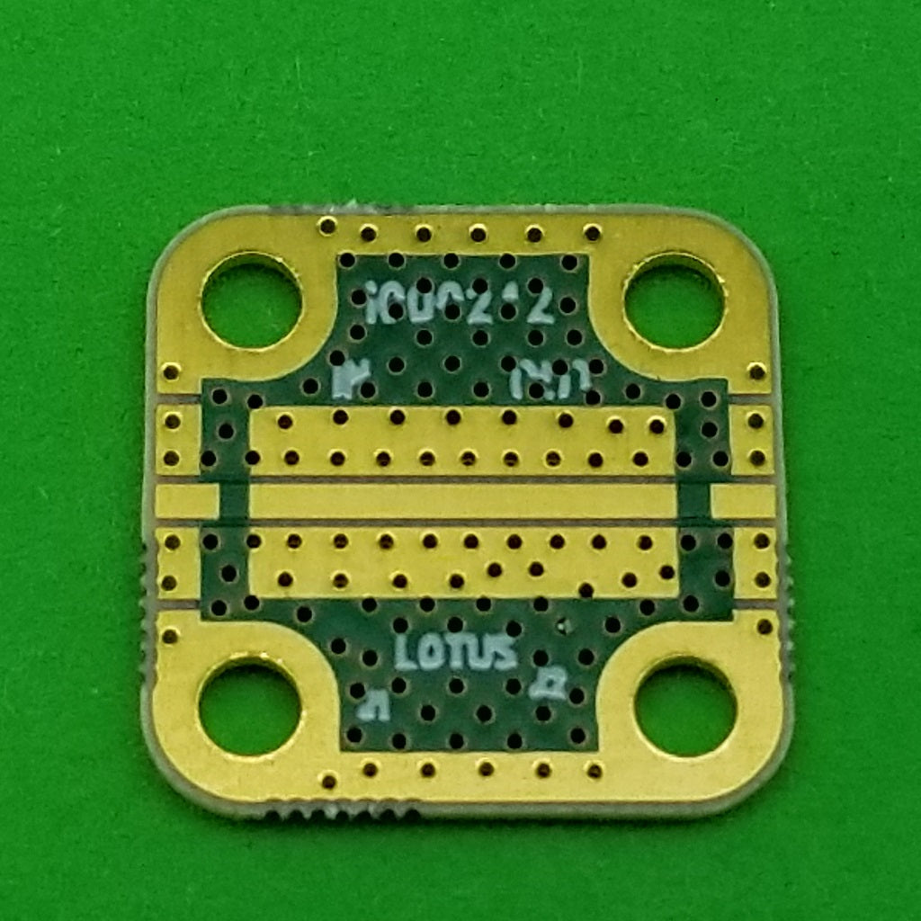 Develop PCB Grounded Coplanar Waveguide (0.5625&quot;x0.5625&quot;x0.02&quot;) 32Mil Trace