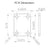 6UED6W6S1A2 Enclosure Kit for 0.062"/1.6mm PCB (size 0.75"x0.5625") 2 SMA ACTIVE 0.58" Height