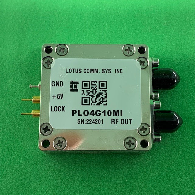4 GHz Phase Locked Oscillator 10 MHz Internal Ref. Phase Noise -92 dBc/Hz, SMA