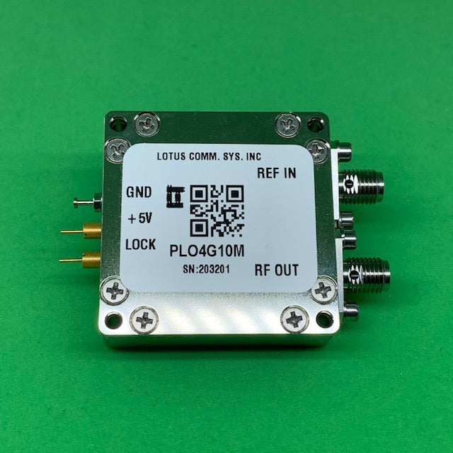 4 GHz Phase Locked Oscillator 10 MHz External Ref. Phase Noise -92 dBc/Hz, SMA