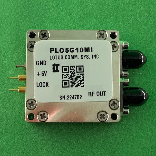 5 GHz Phase Locked Oscillator 10 MHz Internal Ref. Phase Noise -90 dBc/Hz, SMA