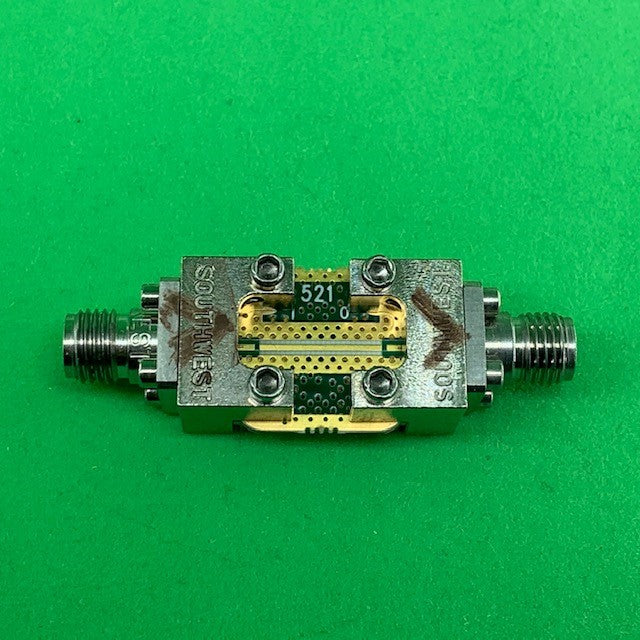 4 Layer Develop PCB Grounded Coplanar Waveguide (0.5625&quot;x0.5625&quot;x0.04&quot;) 21Mil Trace